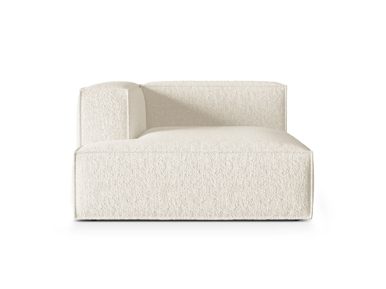 Nuria Boucle Chaise Longue links 1 Sitzer in Ivory-Monet präsentiert im Onlineshop von KAQTU Design AG. Modulares Sofa ist von Micadoni