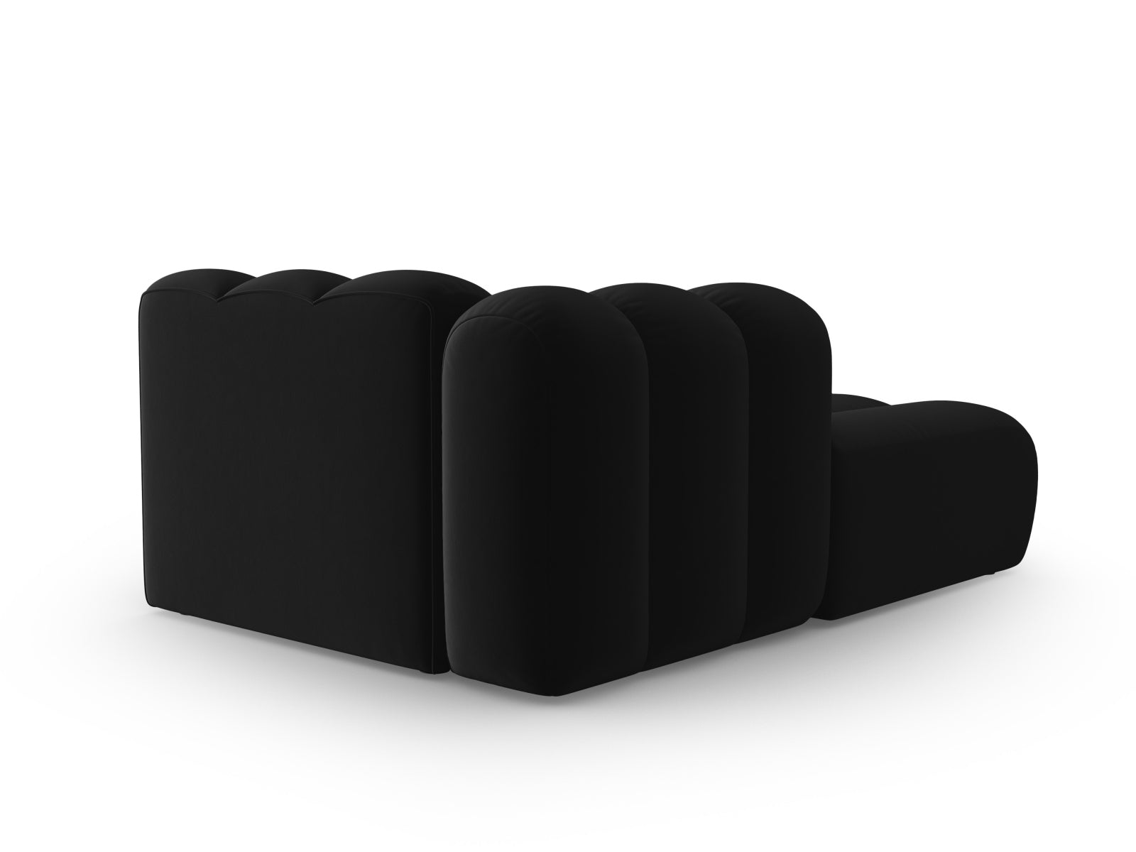 Gemütliches 2-Sitzer Velour Sofa Chaise Lounge links von Micadoni, perfekt für stilvolle und moderne Wohnambiente.