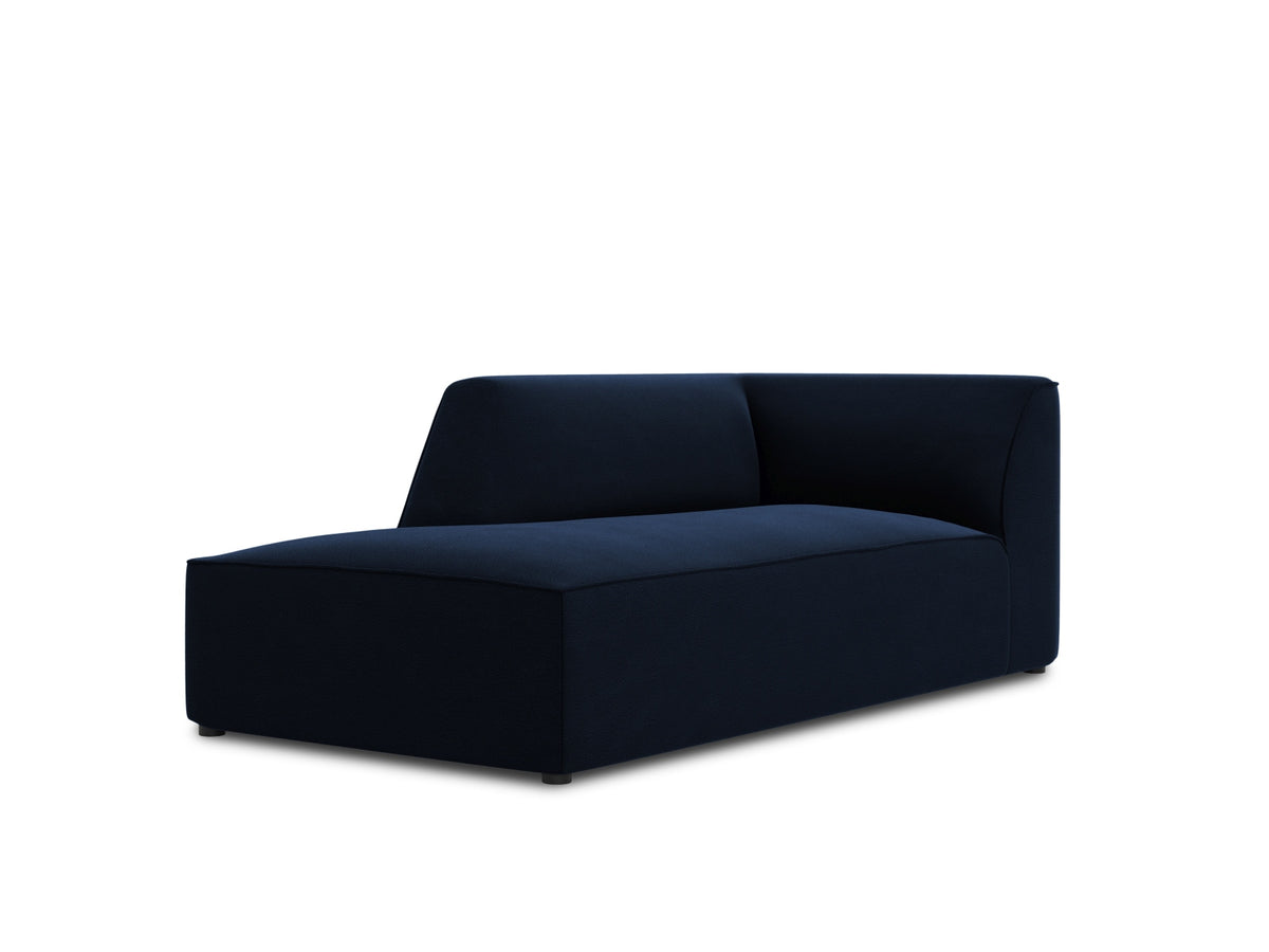Ruby Velour Sofa Chaise Lounge links 1 Sitz in Royal Blue-Salvador präsentiert im Onlineshop von KAQTU Design AG. L-Sofa links ist von Micadoni