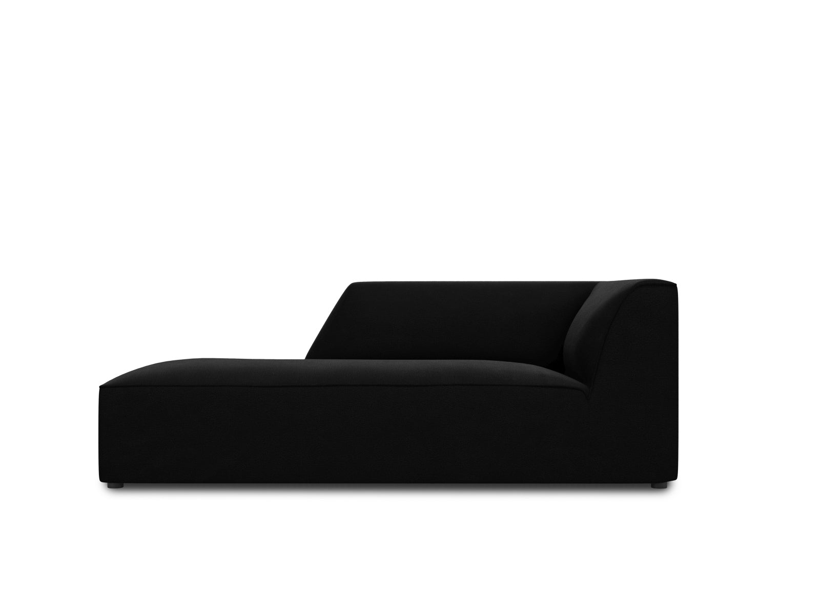 Ruby Velour Sofa Chaise Lounge links 1 Sitz in Black-Salvador präsentiert im Onlineshop von KAQTU Design AG. L-Sofa links ist von Micadoni