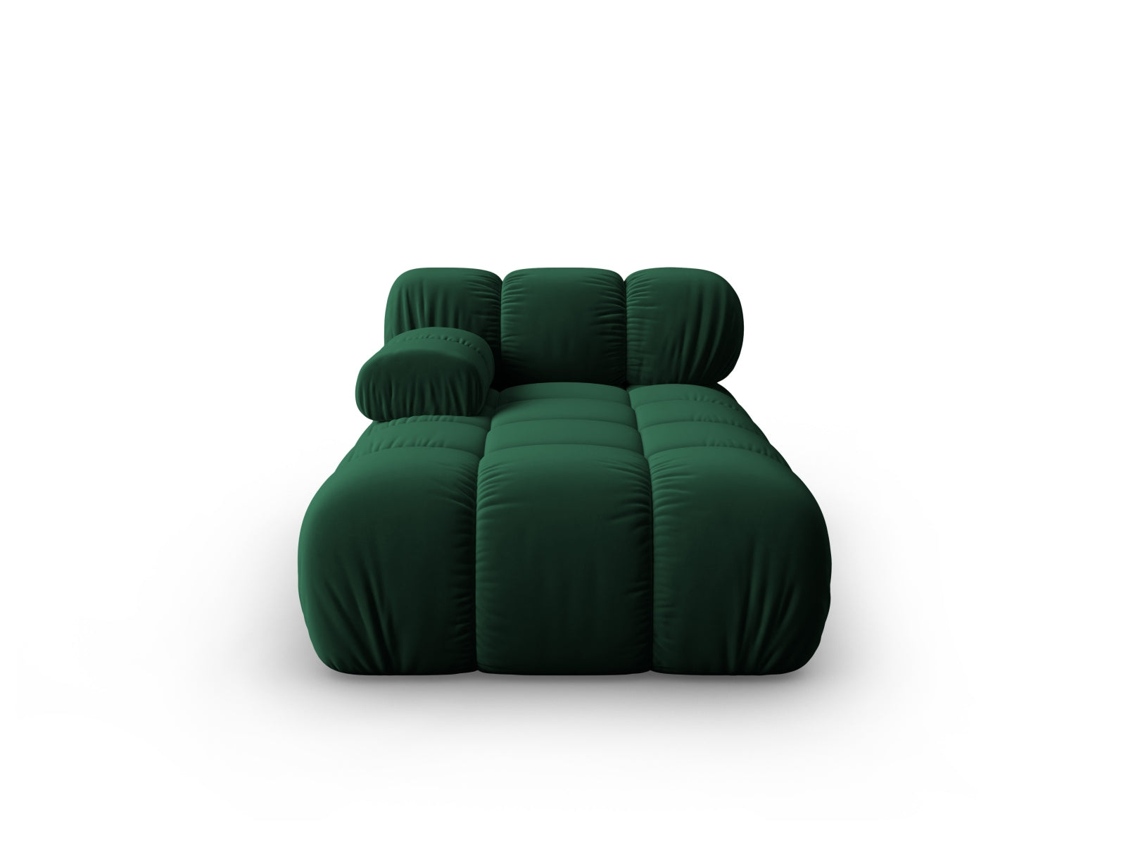 Bellis Velour Sofa Chaise Lounge links 1 Sitz 94cm in Bottle Green-Bluvel präsentiert im Onlineshop von KAQTU Design AG. L-Sofa links ist von Micadoni