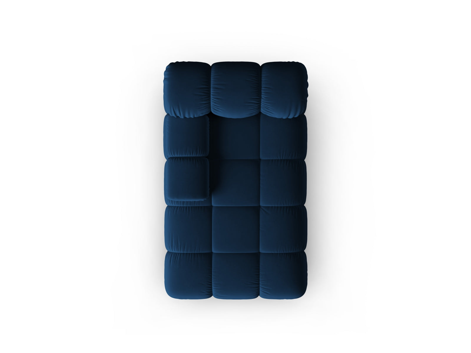 Bellis Velour Sofa Chaise Lounge links 1 Sitz 94cm in Royal Blue-Bluvel präsentiert im Onlineshop von KAQTU Design AG. Modulares Sofa ist von Micadoni