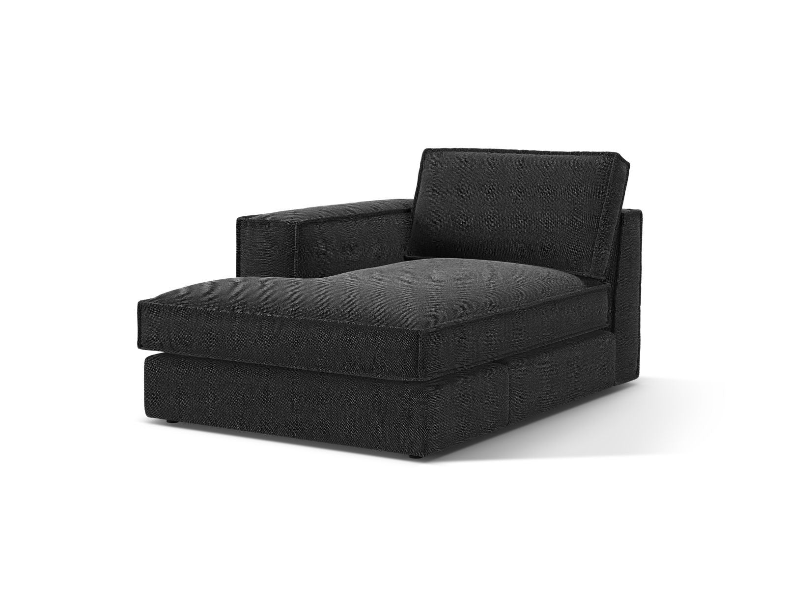 1-Sitzer Chaise Longue links Pola in Black-Babel präsentiert im Onlineshop von KAQTU Design AG. Modulares Sofa ist von Micadoni