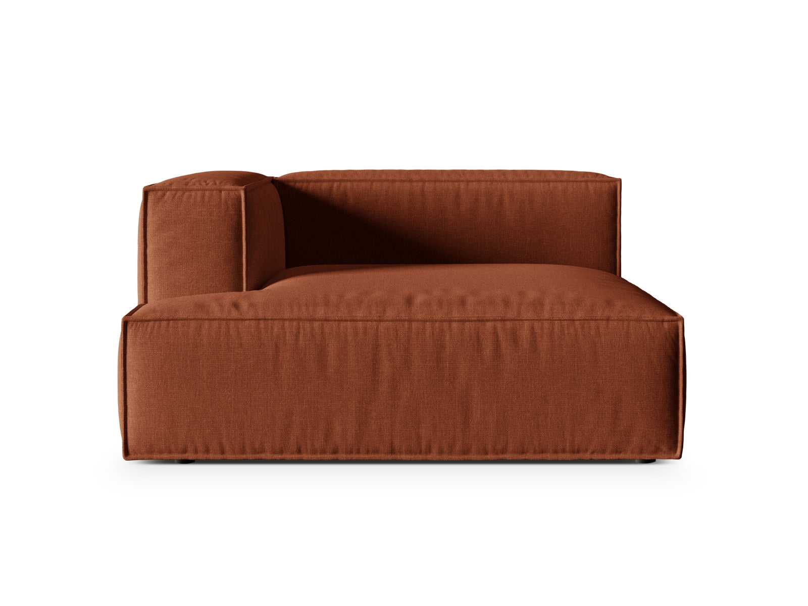 1-Sitzer Modul Chaise Longue Links Nuria in Brick-Liberty präsentiert im Onlineshop von KAQTU Design AG. Modulares Sofa ist von Micadoni