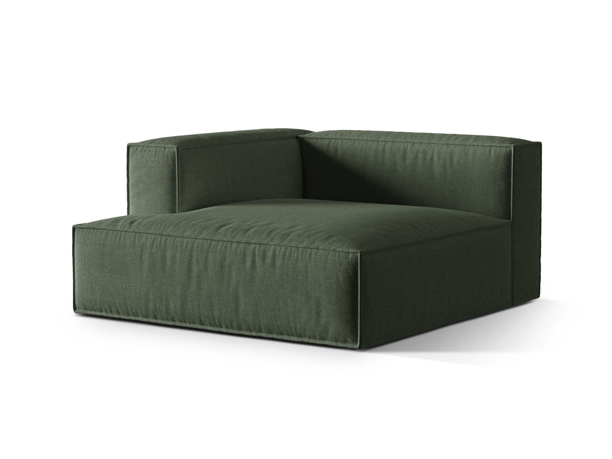 1-Sitzer Modul Chaise Longue Links Nuria in Moss Green-Liberty präsentiert im Onlineshop von KAQTU Design AG. Modulares Sofa ist von Micadoni