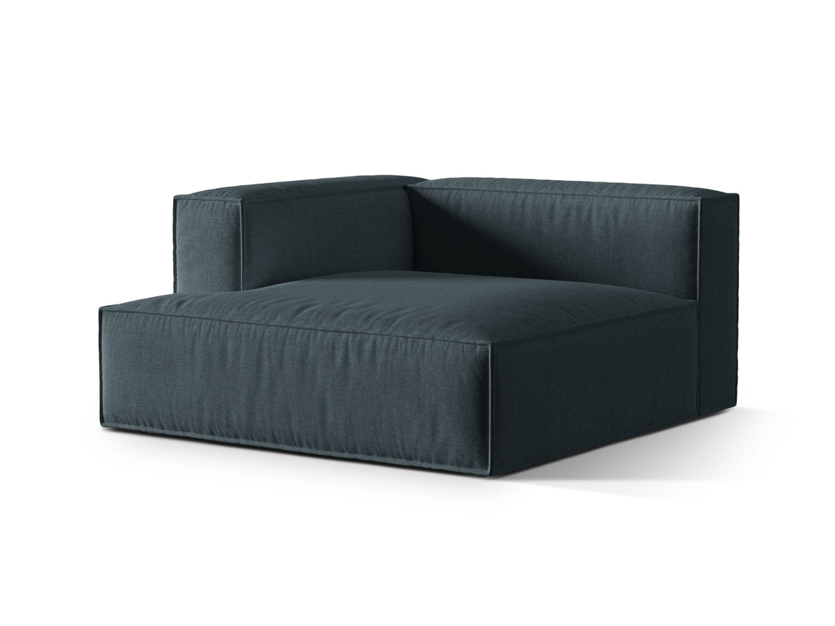 1-Sitzer Modul Chaise Longue Links Nuria in Deep Petrol-Liberty präsentiert im Onlineshop von KAQTU Design AG. Modulares Sofa ist von Micadoni