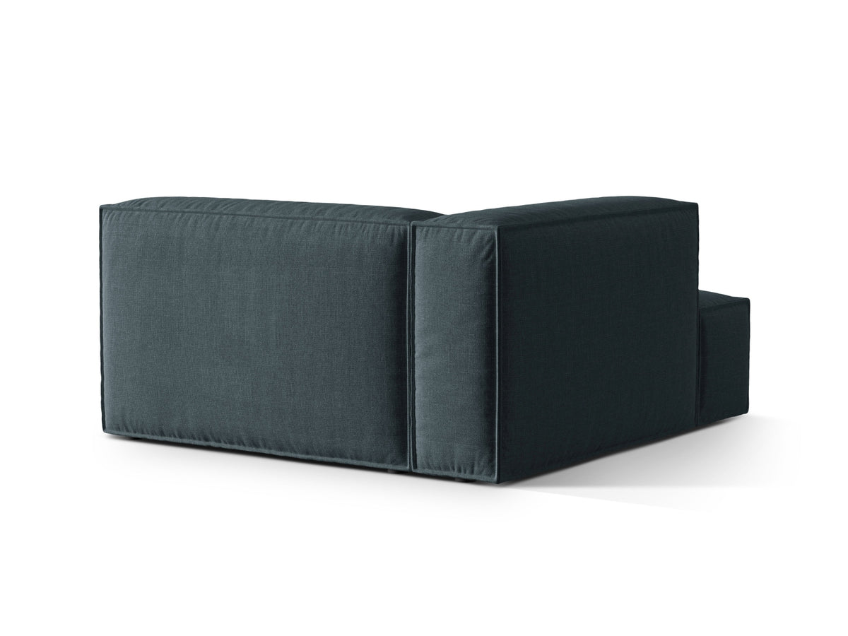1-Sitzer Modul Chaise Longue Links Nuria in Deep Petrol-Liberty präsentiert im Onlineshop von KAQTU Design AG. Modulares Sofa ist von Micadoni