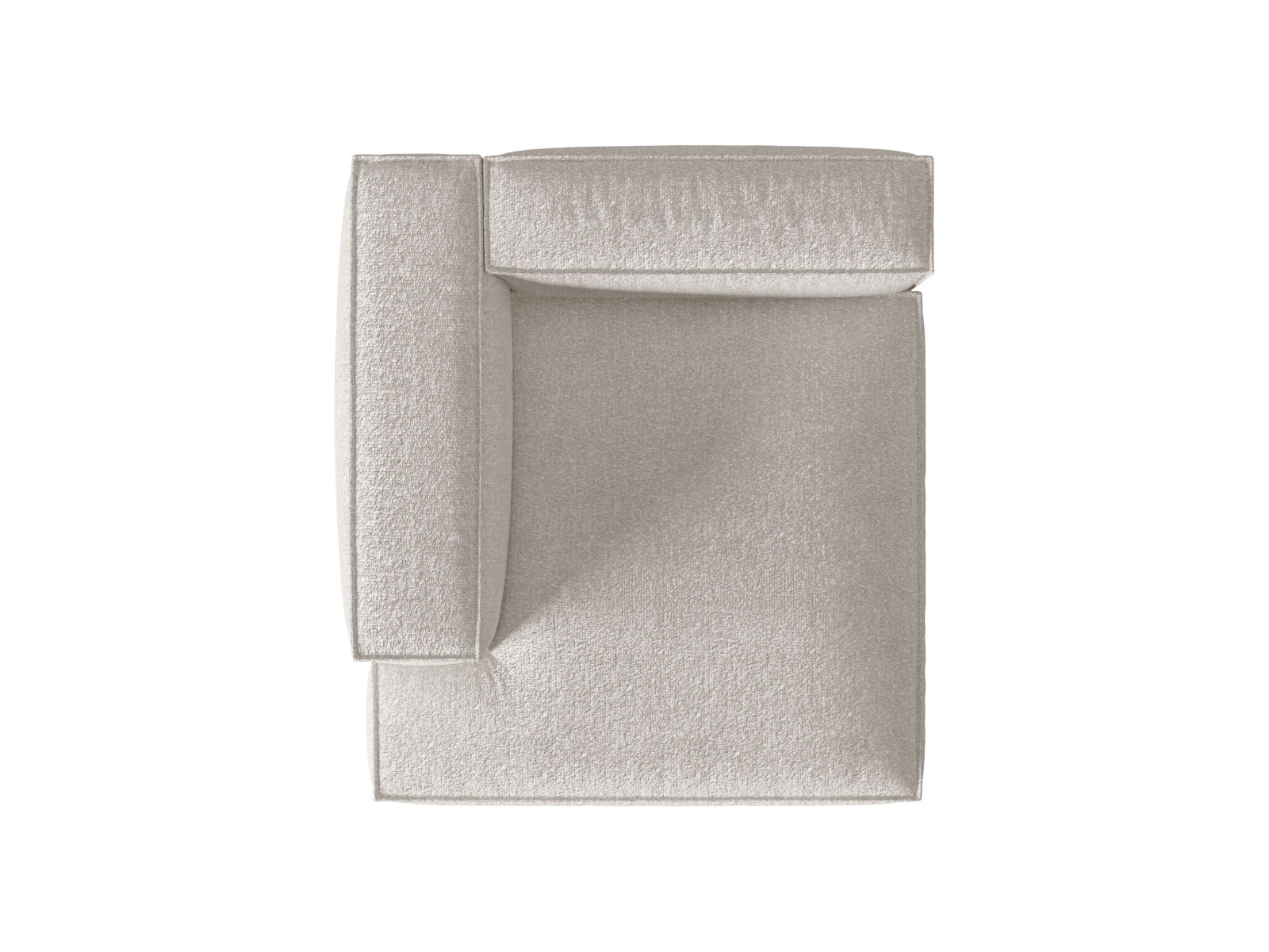 Nuria Modular Chaise Longue links 1 Sitzer in Grey Beige Melange-Monet präsentiert im Onlineshop von KAQTU Design AG. Modulares Sofa ist von Micadoni