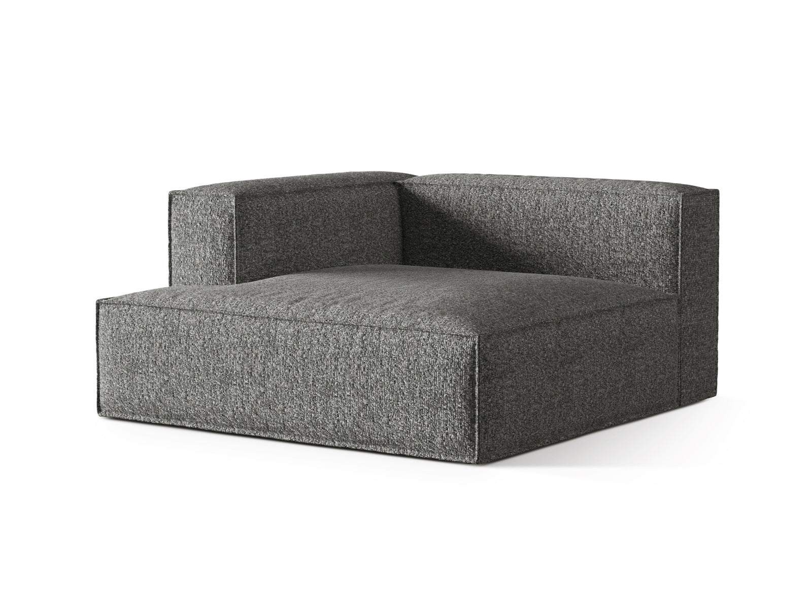 Nuria Modular Chaise Longue links 1 Sitzer in Graphite-Monet präsentiert im Onlineshop von KAQTU Design AG. Modulares Sofa ist von Micadoni