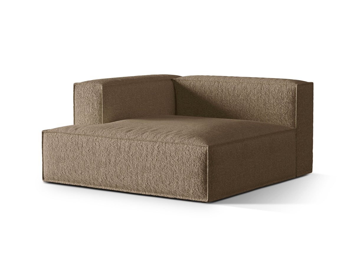 Nuria Modular Chaise Longue links 1 Sitzer in Cappuccino-Monet präsentiert im Onlineshop von KAQTU Design AG. Modulares Sofa ist von Micadoni