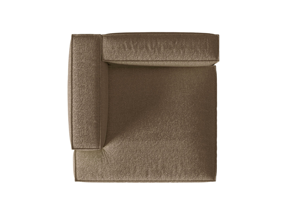 Nuria Modular Chaise Longue links 1 Sitzer in Cappuccino-Monet präsentiert im Onlineshop von KAQTU Design AG. Modulares Sofa ist von Micadoni