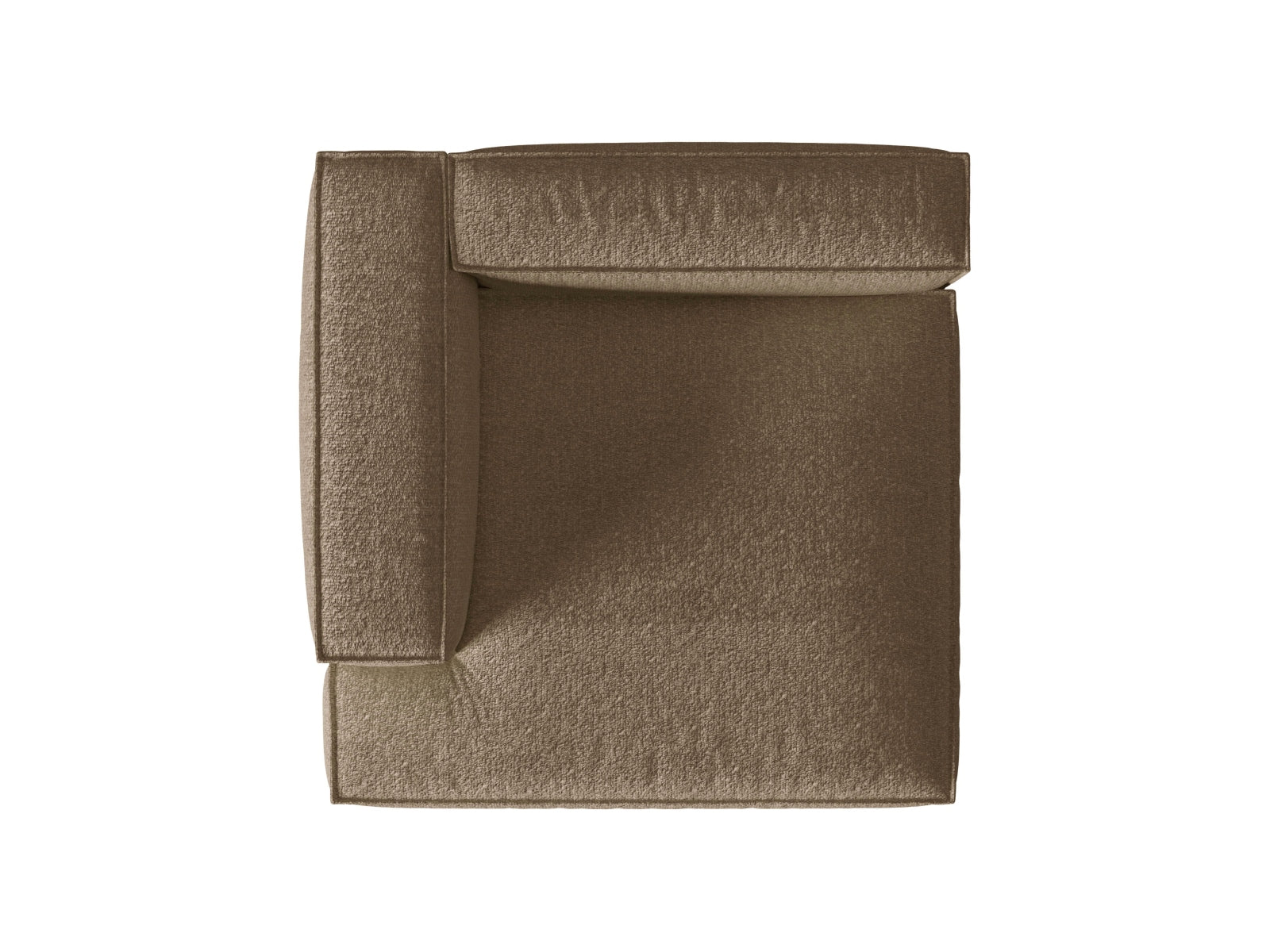 Elegante Nuria Chaise Longue links in zartem Cappuccino, ideal für stilvolle und komfortable Wohnräume. Hochwertige Qualität von Micadoni.