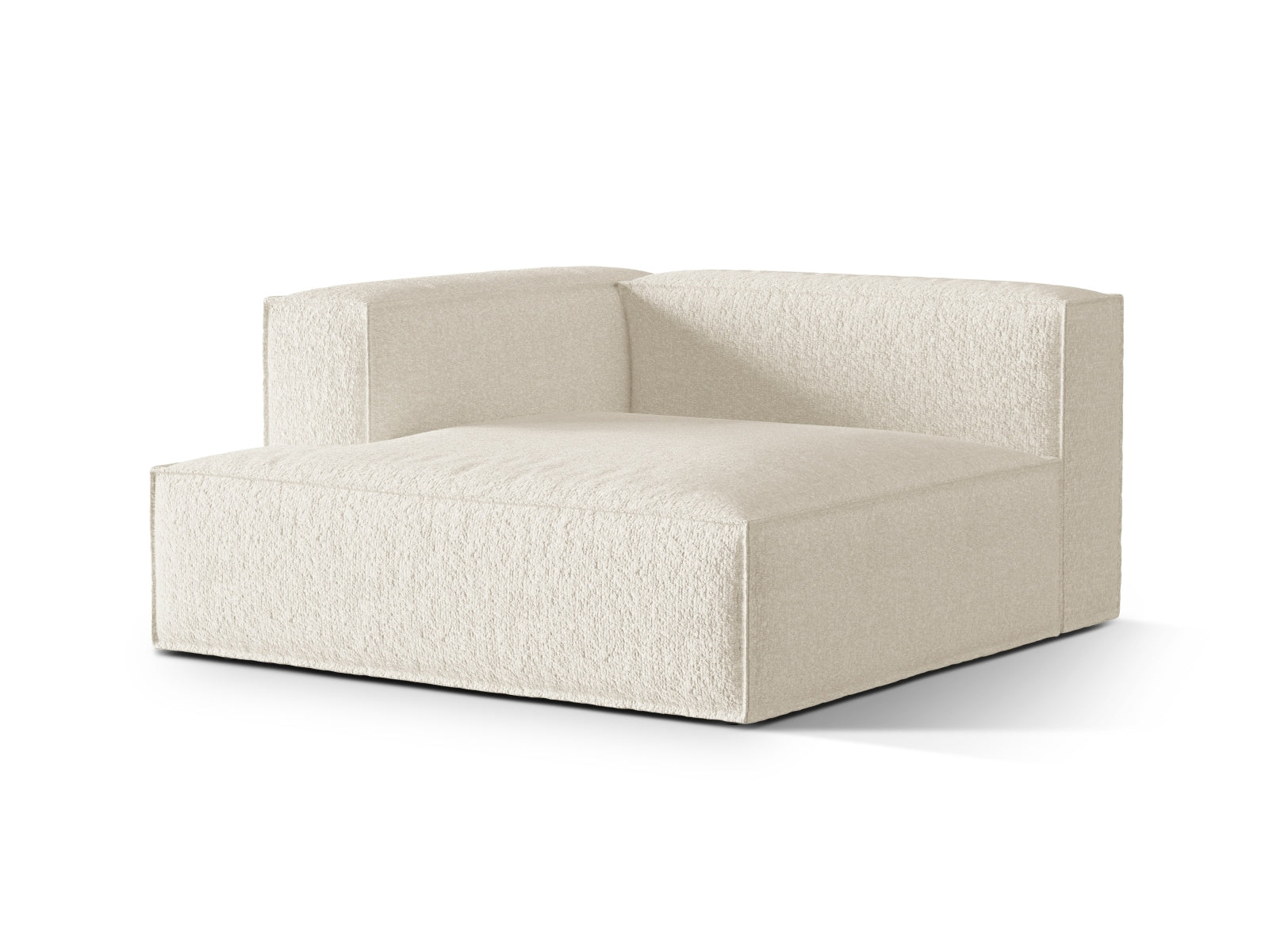Nuria Modular Chaise Longue links 1 Sitzer in Ivory-Monet präsentiert im Onlineshop von KAQTU Design AG. Modulares Sofa ist von Micadoni