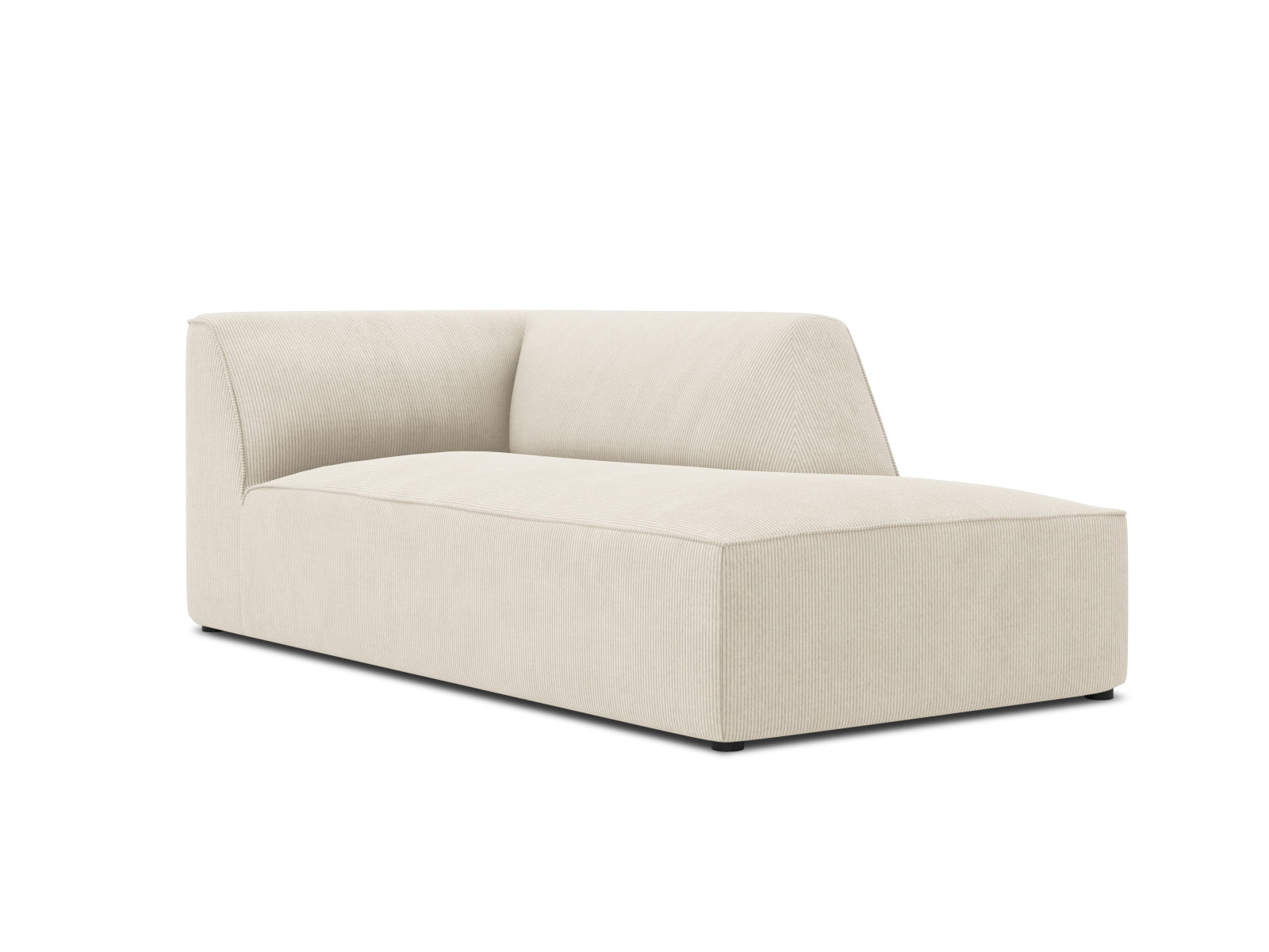 Elegantes Ruby Sofa Chaise Lounge in sanftem Beige, ideal für stilvolle Wohnräume. Rechtsseitige Sitzgelegenheit von Micadoni für Komfort und Design.