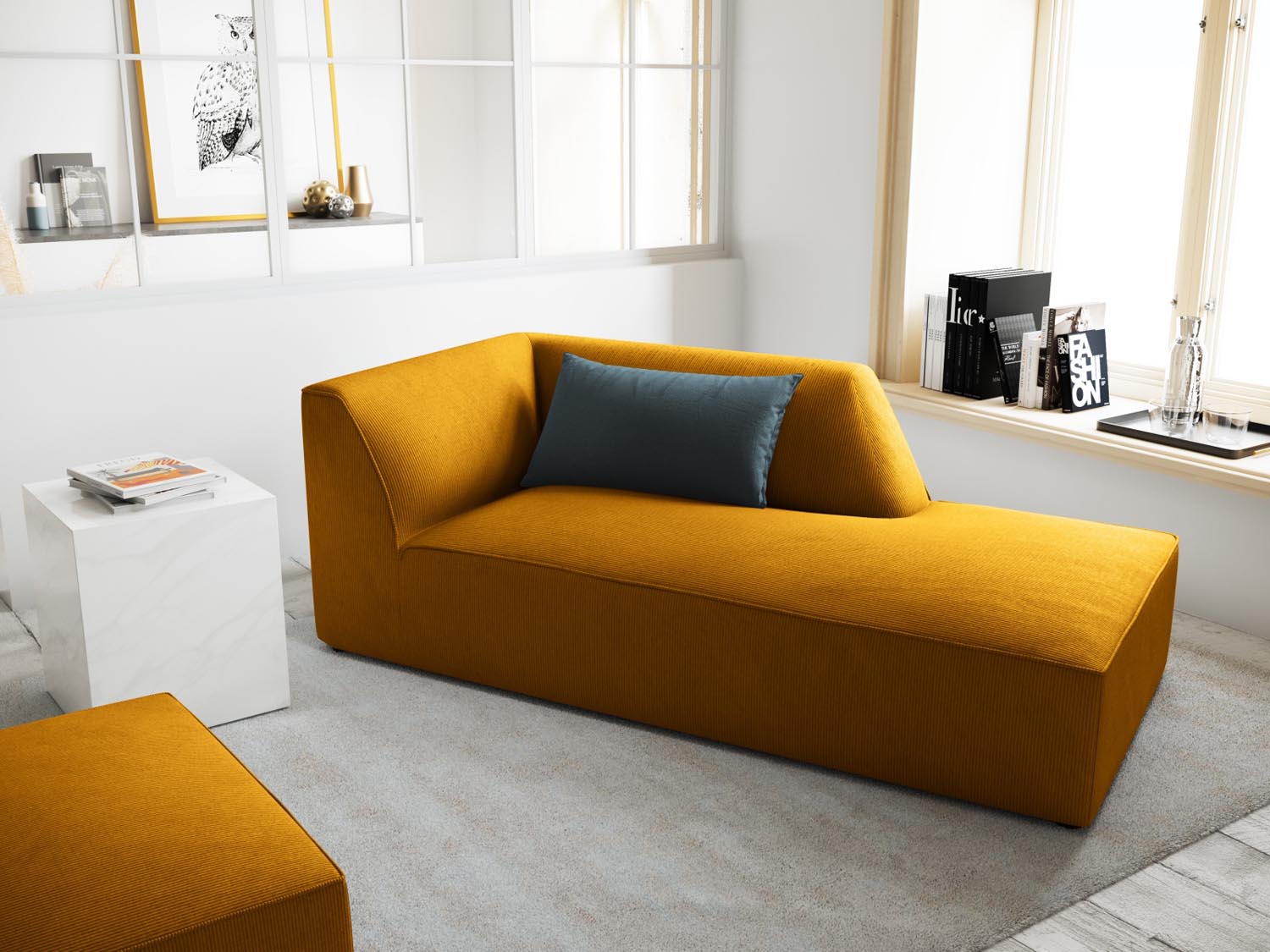 Entdecken Sie das elegante Ruby Sofa Chaise Lounge rechts von Micadoni – stilvoll, komfortabel und ideal für jedes Zuhause.