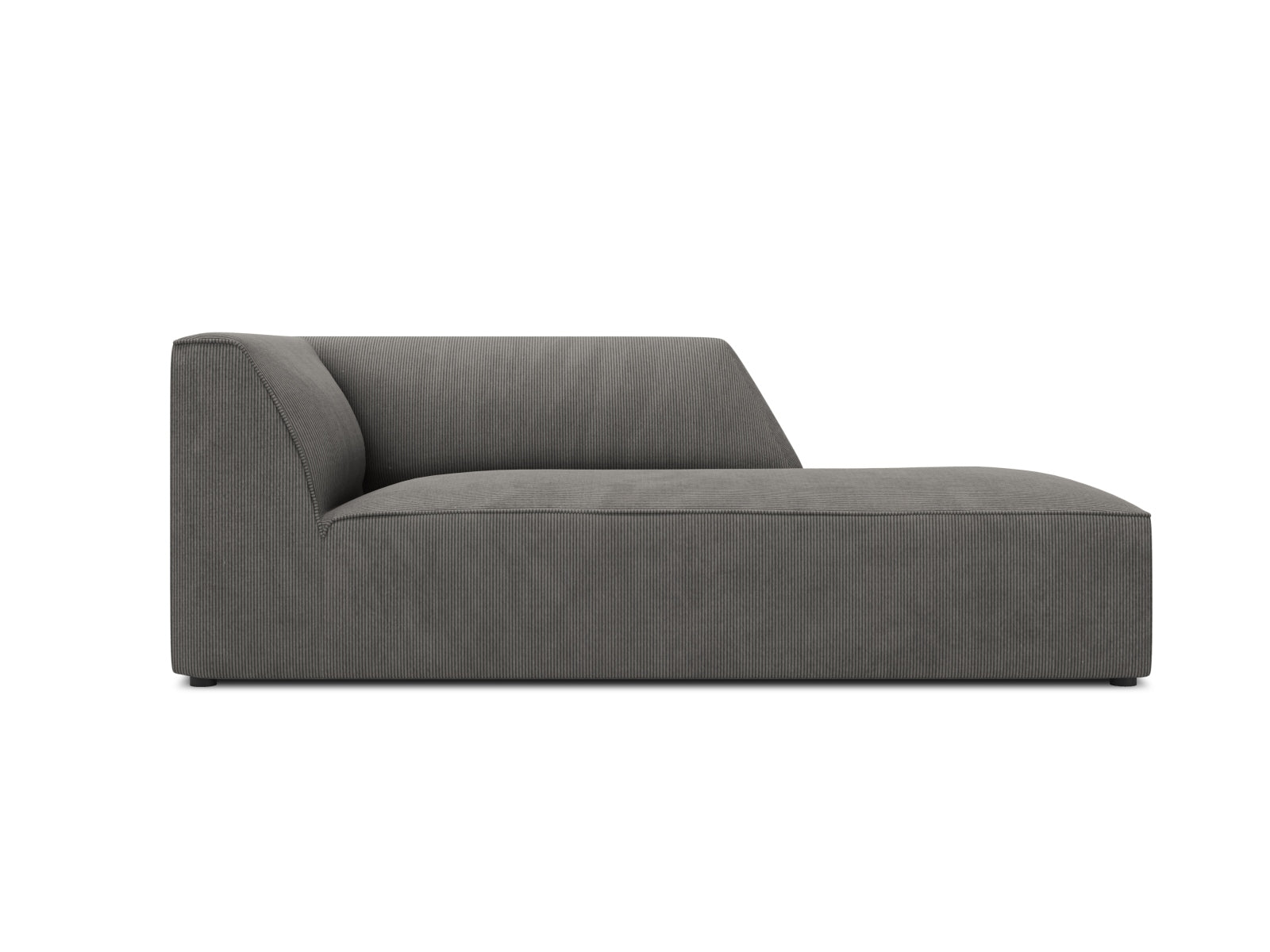 Ruby Sofa Chaise Lounge rechts 1 Sitz in Dark Grey-Scala präsentiert im Onlineshop von KAQTU Design AG. L-Sofa rechts ist von Micadoni