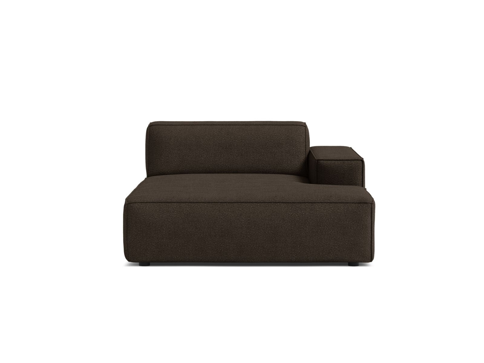 1-Sitzer Chaise Longue Rechts Jodie in Brown-Baloo präsentiert im Onlineshop von KAQTU Design AG. Modulares Sofa ist von Micadoni