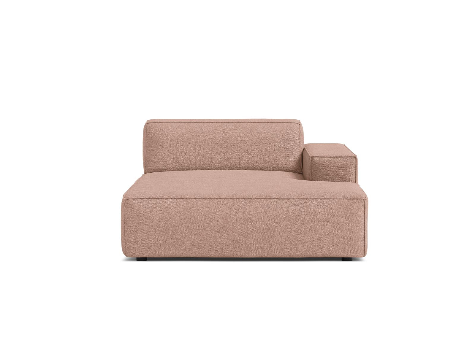 1-Sitzer Chaise Longue Rechts Jodie in Powder Pink-Baloo präsentiert im Onlineshop von KAQTU Design AG. Modulares Sofa ist von Micadoni
