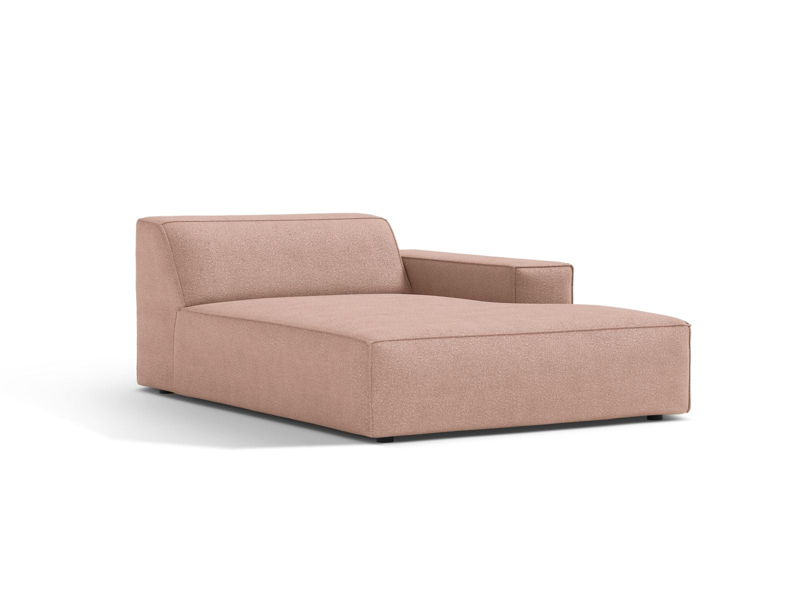 1-Sitzer Chaise Longue Rechts Jodie in Powder Pink-Baloo präsentiert im Onlineshop von KAQTU Design AG. Modulares Sofa ist von Micadoni