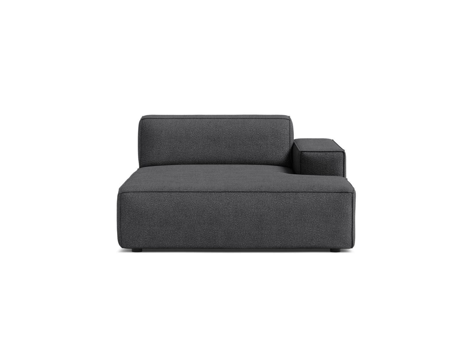 1-Sitzer Chaise Longue Rechts Jodie in Dark Grey-Baloo präsentiert im Onlineshop von KAQTU Design AG. Modulares Sofa ist von Micadoni
