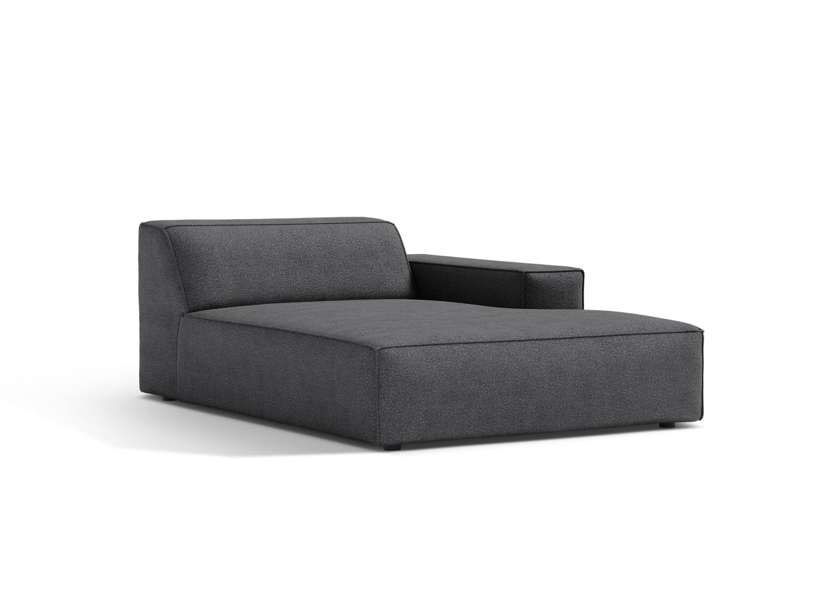 1-Sitzer Chaise Longue Rechts Jodie in Dark Grey-Baloo präsentiert im Onlineshop von KAQTU Design AG. Modulares Sofa ist von Micadoni