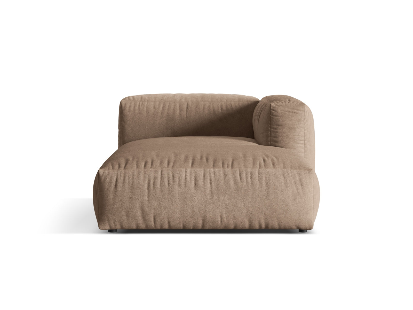 Martina Sofa Chaise Lounge rechts 1 Sitz in Dark Beige präsentiert im Onlineshop von KAQTU Design AG. L-Sofa rechts ist von Micadoni