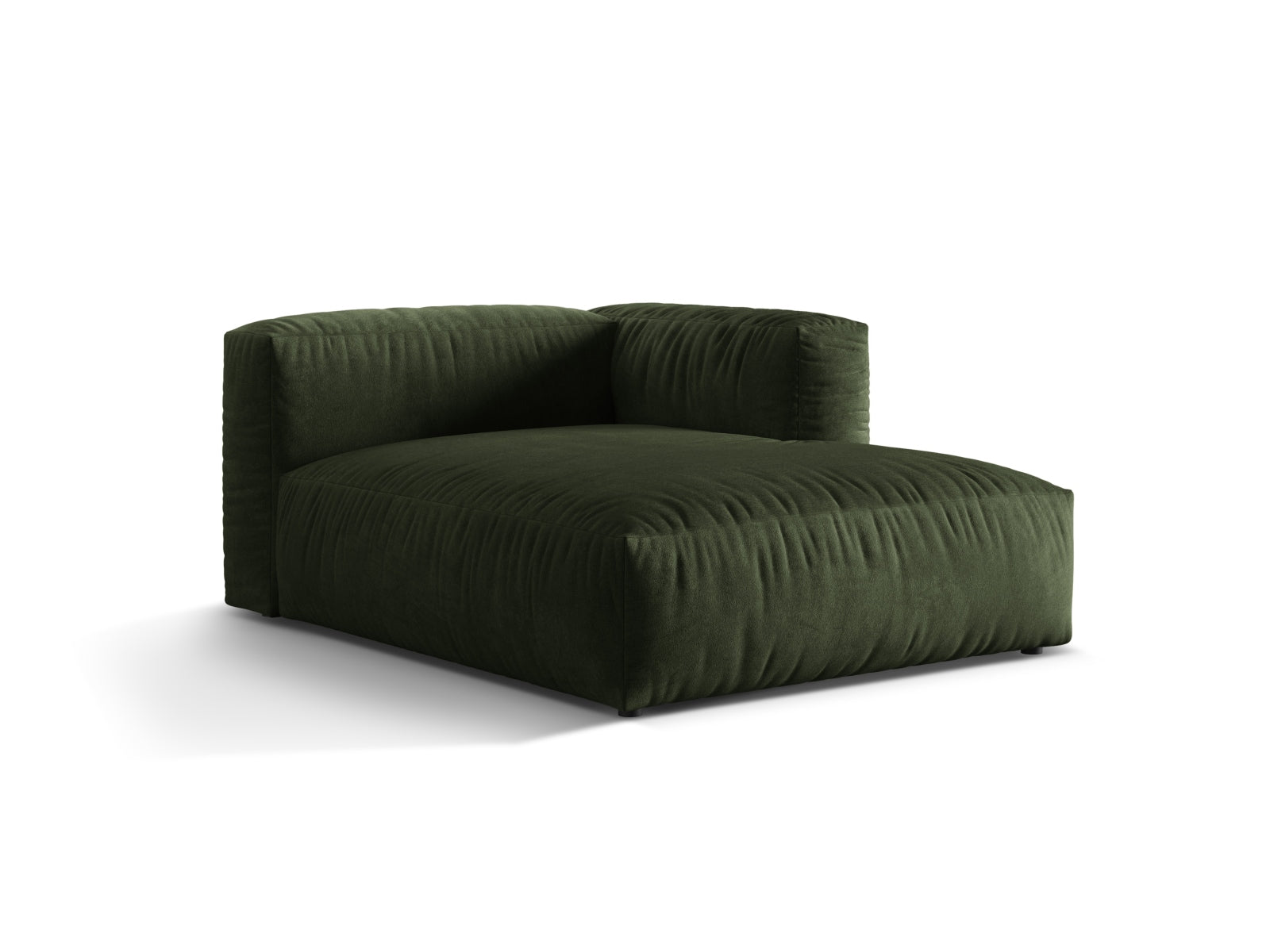 Elegantes Martina Sofa Chaise Lounge in Green-Vogue, ideal für stilvolle Wohnräume. Rechtsseitige L-Form von Micadoni.