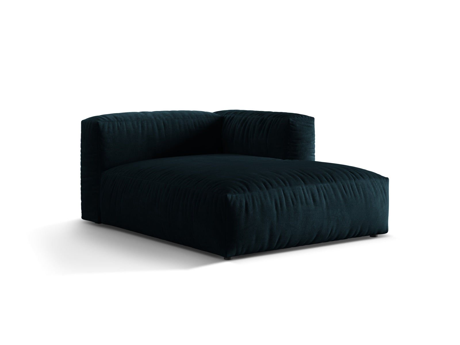 Elegantes Martina Sofa Chaise Lounge rechts mit einem Sitz in tiefem Petrol, ideal für stilvolle Wohnräume. Entdecken Sie das Design von Micadoni.