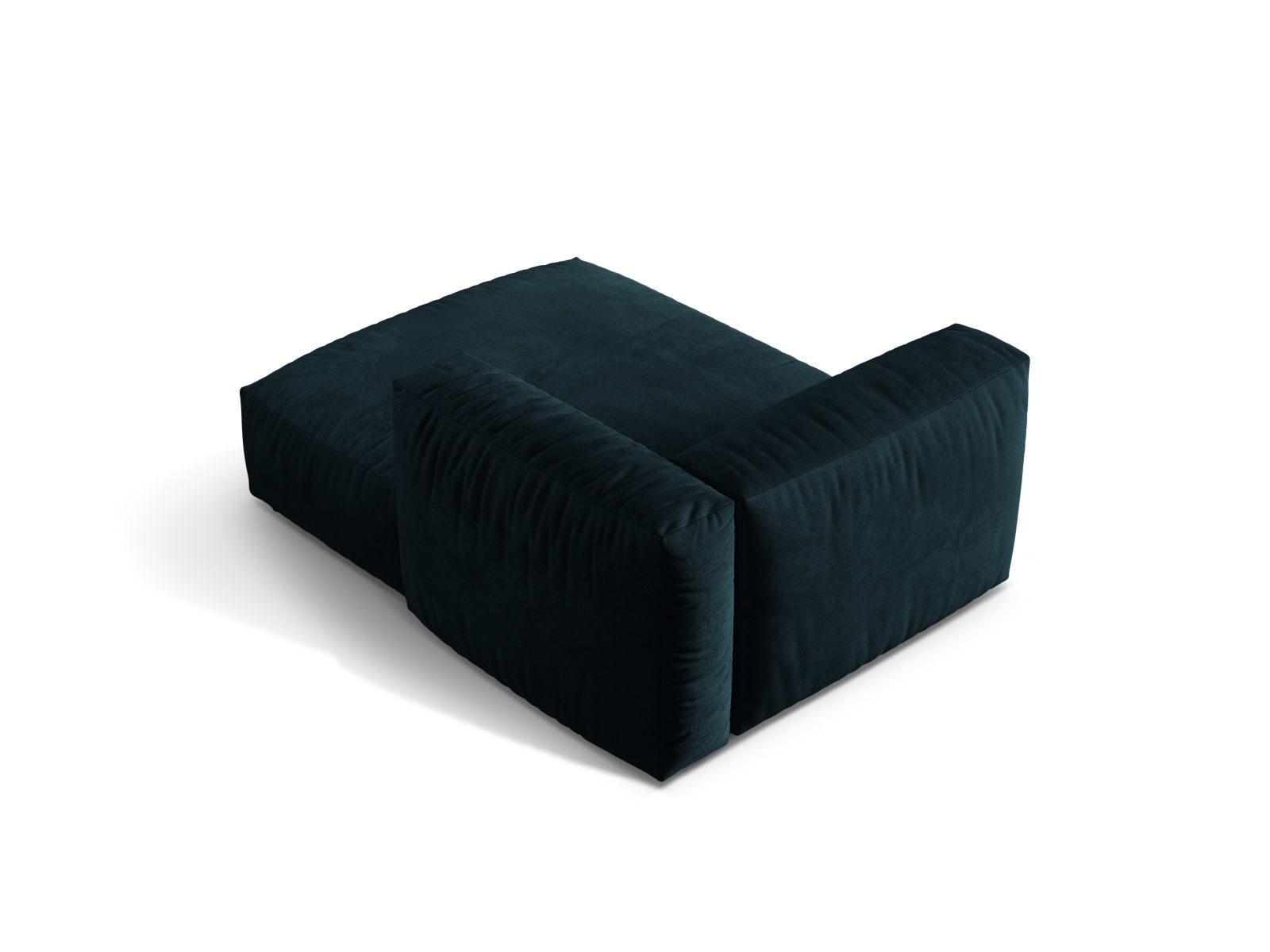 Stilvolles Martina Sofa Chaise Lounge rechts in tiefem Petrol, perfekt für moderne Wohnkonzepte und gemütliche Entspannungsecken.