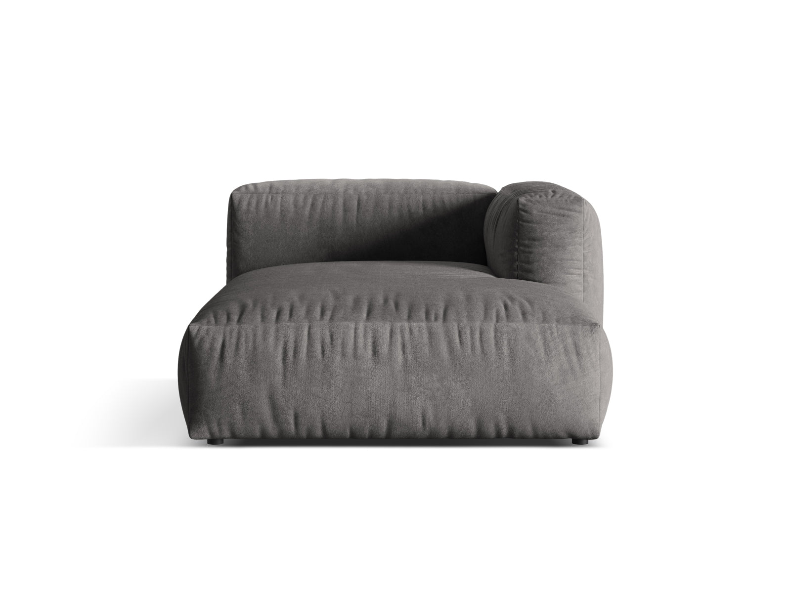 Martina Sofa Chaise Lounge rechts 1 Sitz in Grey-Vogue präsentiert im Onlineshop von KAQTU Design AG. L-Sofa rechts ist von Micadoni