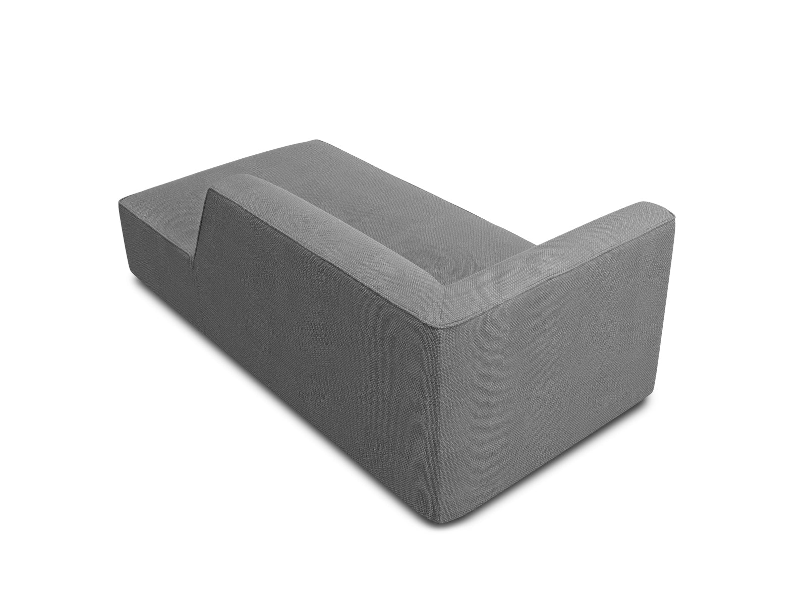 Modernes Ruby Sofa Chaise Lounge in ansprechendem Grau, perfekt für gemütliche Ecken. Rechtsseitige Sitzfläche von Micadoni.