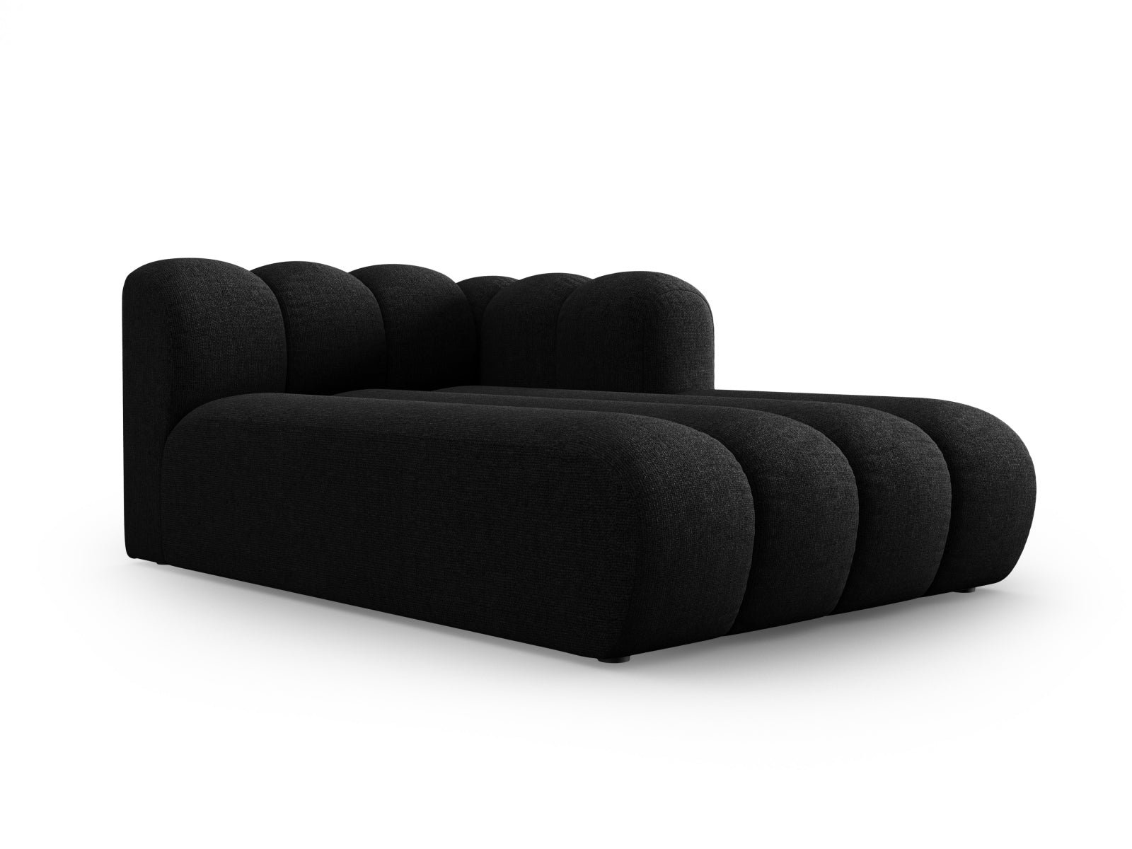 Lupine Sofa Chaise Lounge rechts 2 Sitzer in Black präsentiert im Onlineshop von KAQTU Design AG. L-Sofa rechts ist von Micadoni