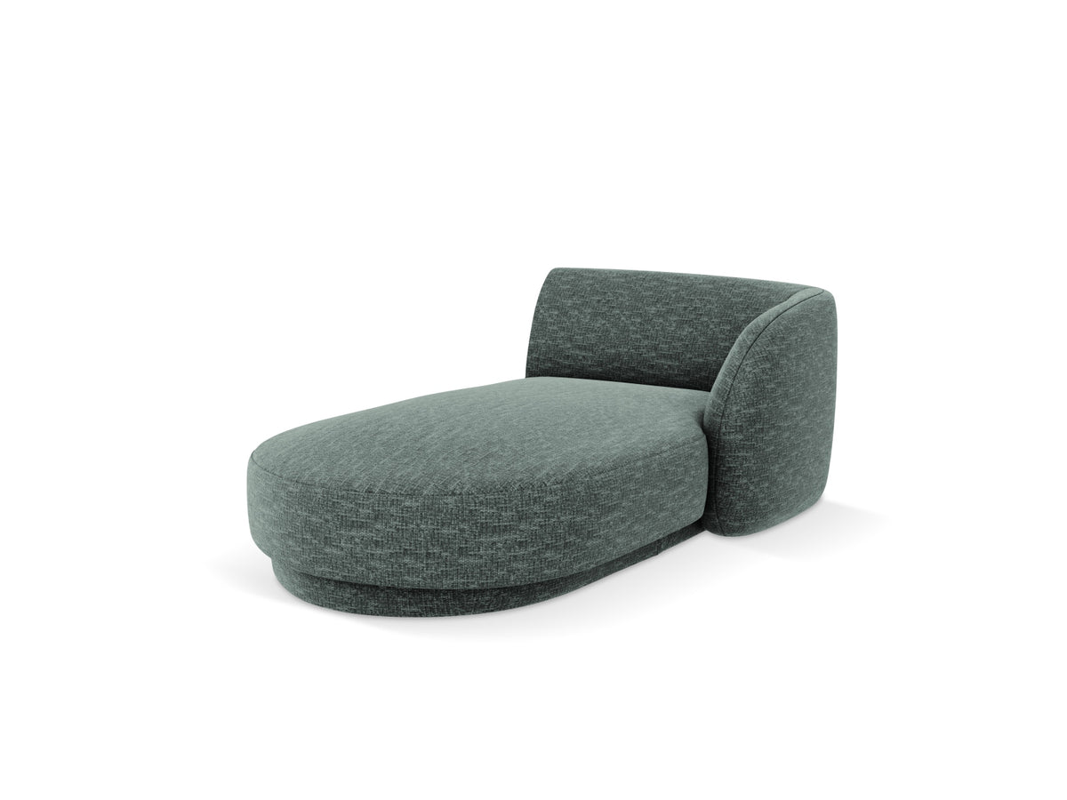 Miley Sofa Chaise Lounge rechts 2 Sitzer in Petrol-Haga präsentiert im Onlineshop von KAQTU Design AG. L-Sofa rechts ist von Micadoni