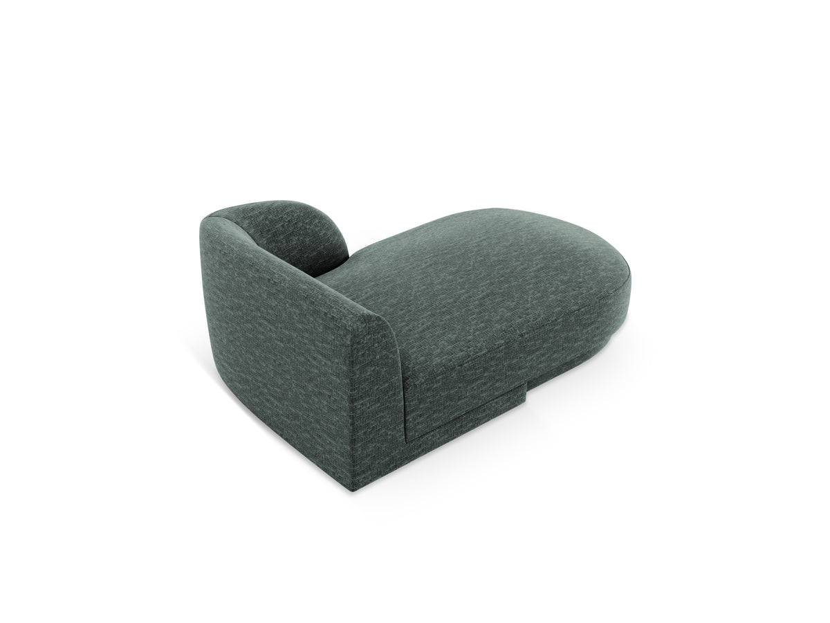 Miley Sofa Chaise Lounge rechts 2 Sitzer in Petrol-Haga präsentiert im Onlineshop von KAQTU Design AG. L-Sofa rechts ist von Micadoni