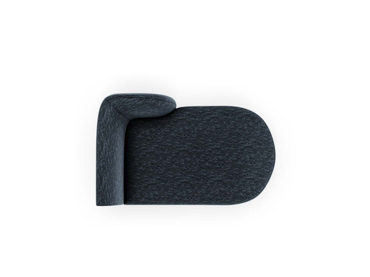 Miley Sofa Chaise Lounge rechts 2 Sitzer in Royal Blue-Haga präsentiert im Onlineshop von KAQTU Design AG. L-Sofa rechts ist von Micadoni