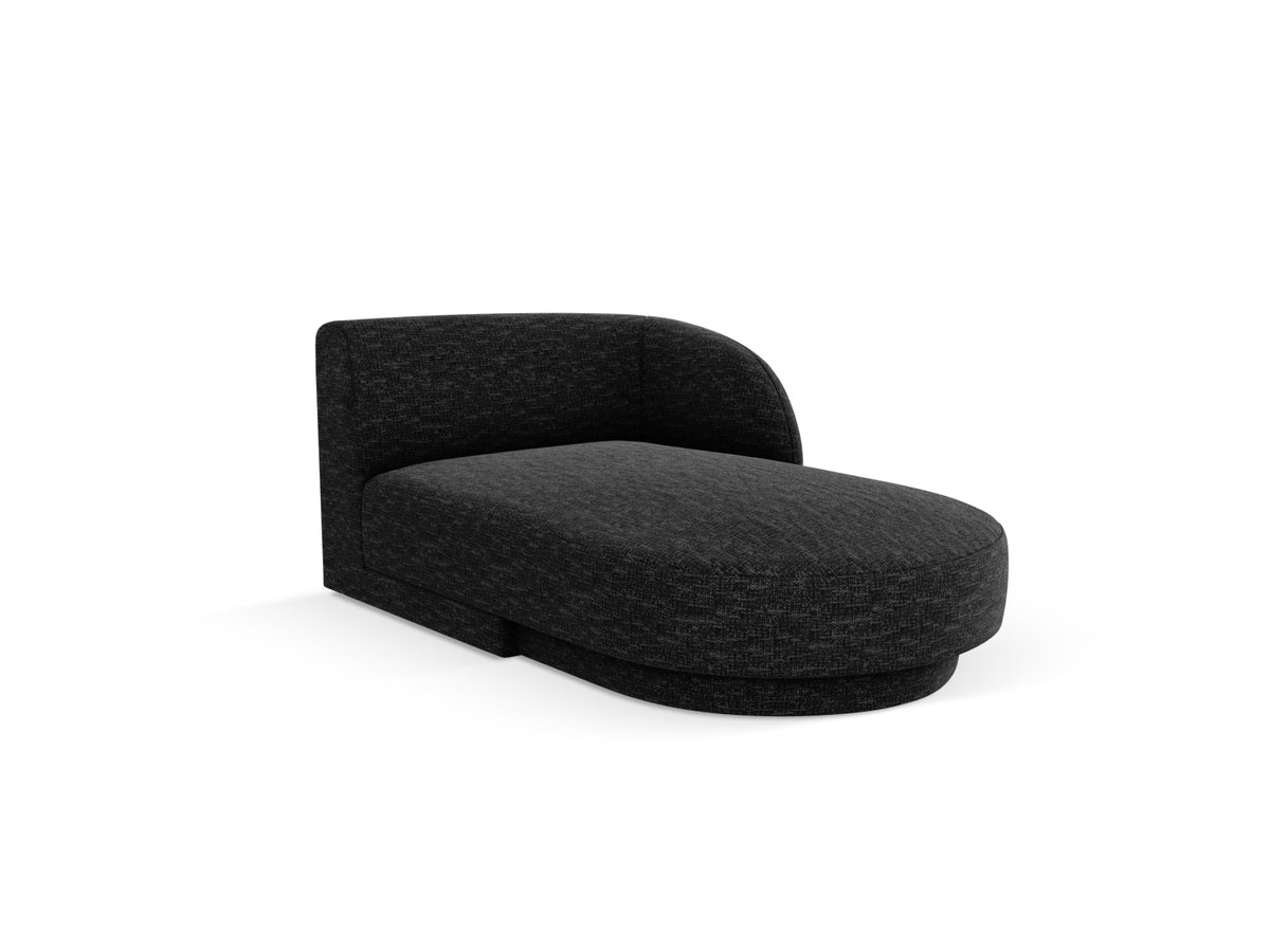 Miley Sofa Chaise Lounge rechts 2 Sitzer in Black-Haga präsentiert im Onlineshop von KAQTU Design AG. L-Sofa rechts ist von Micadoni
