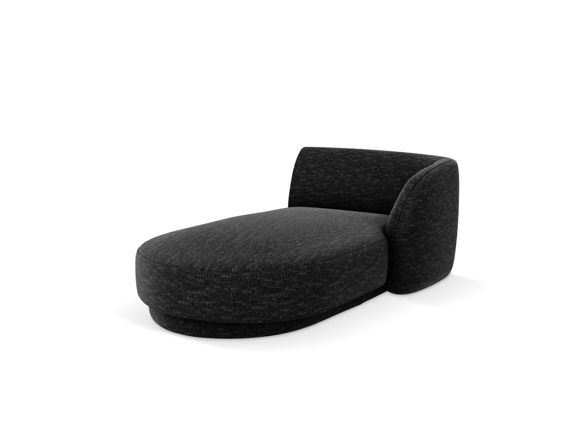 Miley Sofa Chaise Lounge rechts 2 Sitzer in Black-Haga präsentiert im Onlineshop von KAQTU Design AG. L-Sofa rechts ist von Micadoni