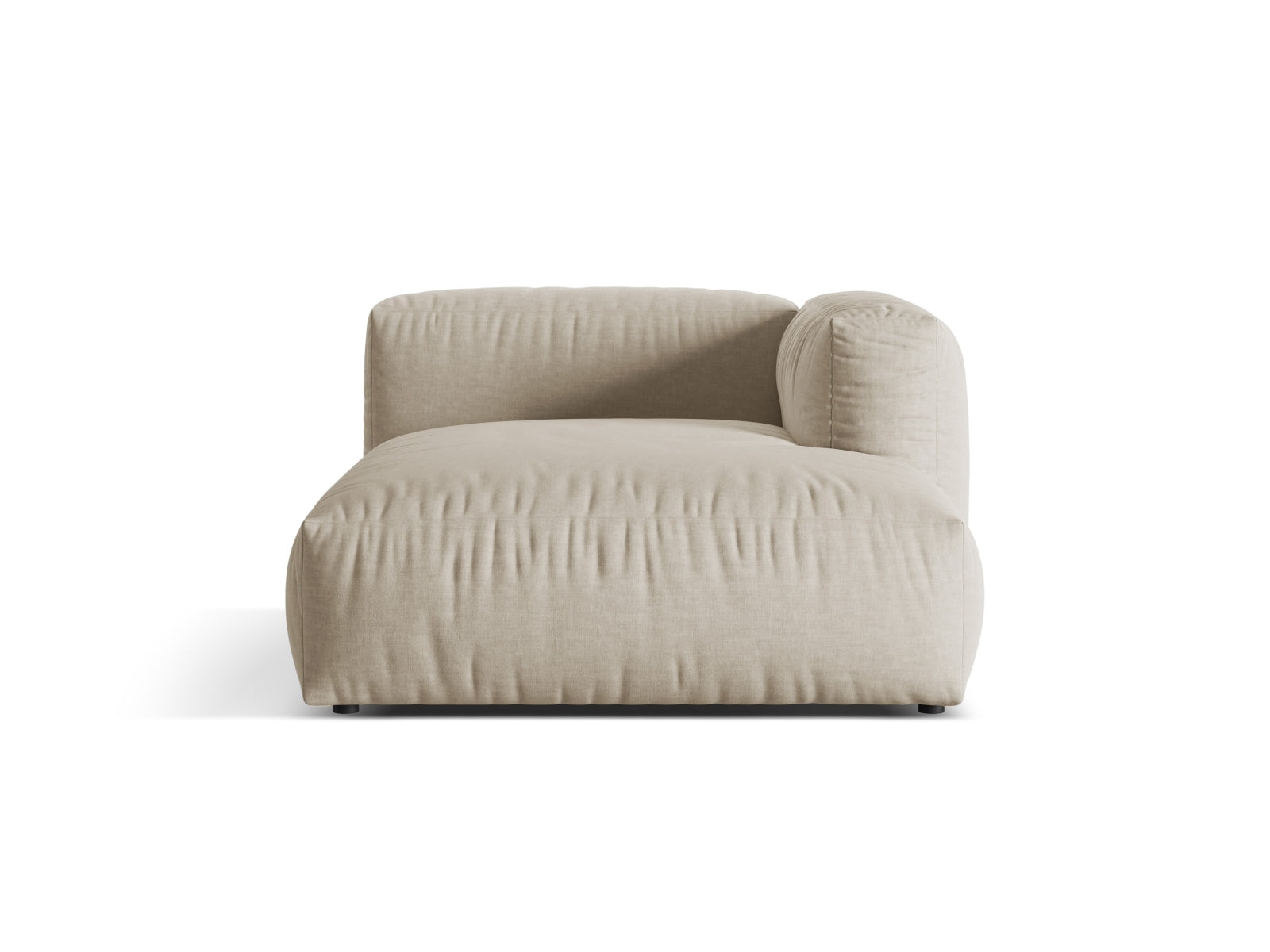 Martina Sofa Chaise Lounge rechts 1 Sitz in Light Beige-Boston präsentiert im Onlineshop von KAQTU Design AG. L-Sofa rechts ist von Micadoni