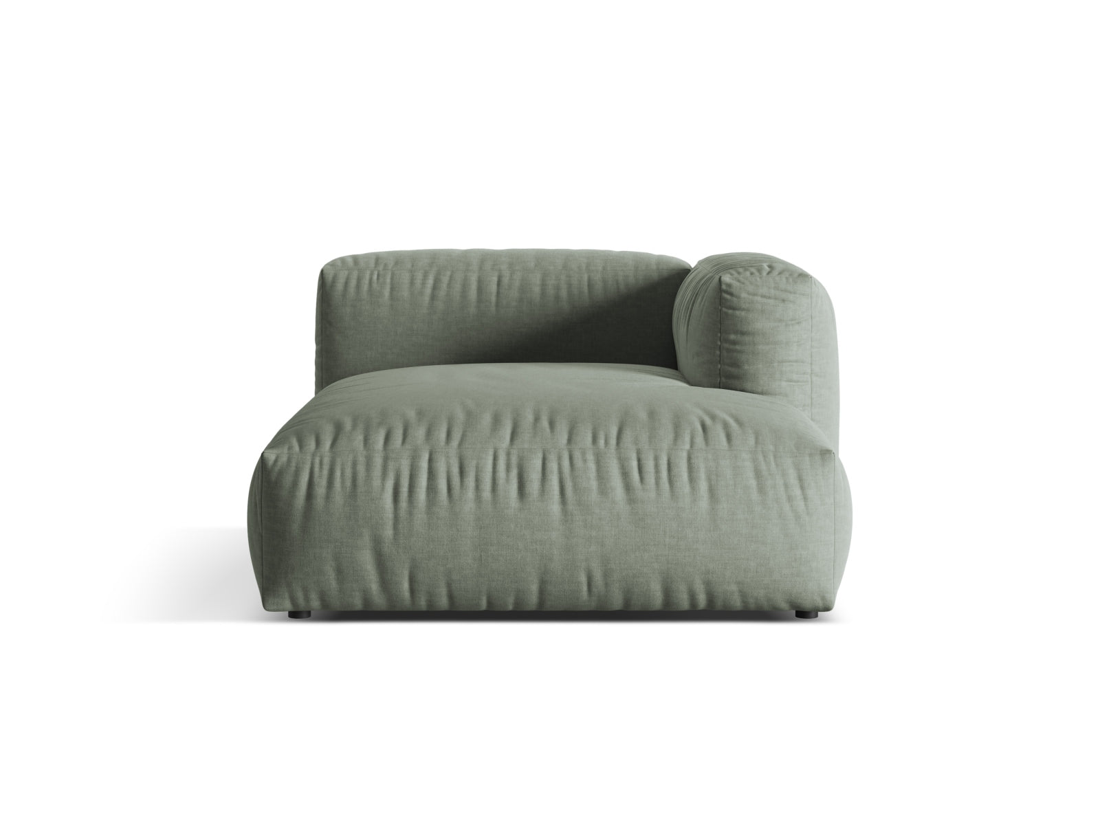 Martina Sofa Chaise Lounge rechts 1 Sitz in Moss Green-Boston präsentiert im Onlineshop von KAQTU Design AG. L-Sofa rechts ist von Micadoni