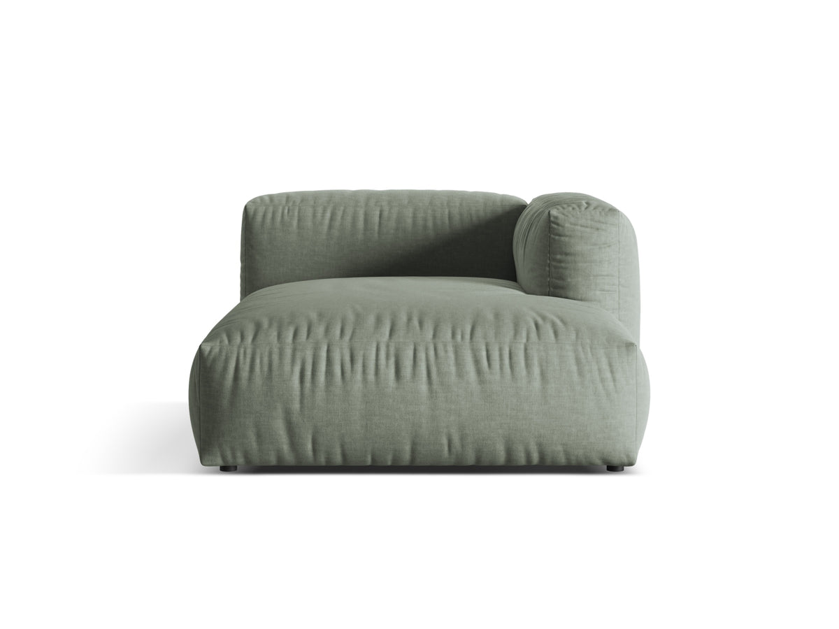 Martina Sofa Chaise Lounge rechts 1 Sitz in Moss Green-Boston präsentiert im Onlineshop von KAQTU Design AG. L-Sofa rechts ist von Micadoni