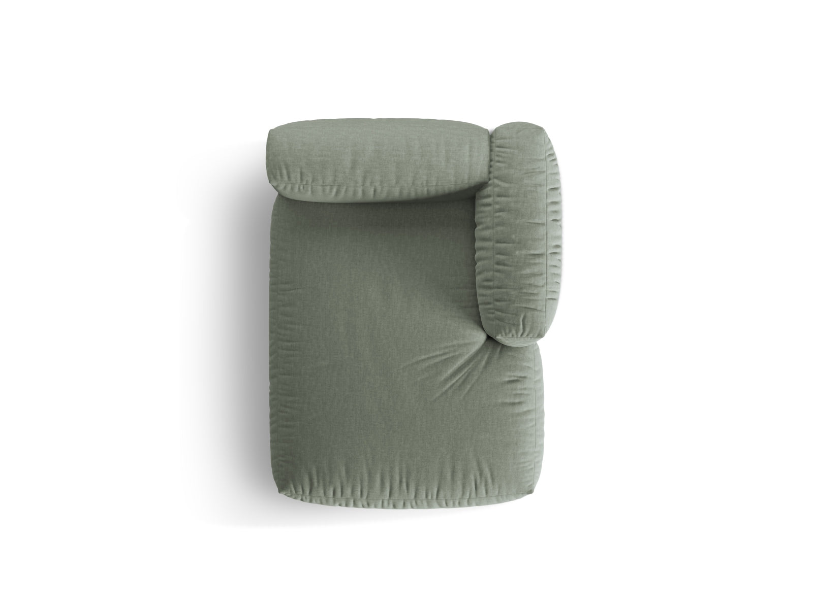 Elegantes Martina Sofa Chaise Lounge in Moss Green-Boston, ideal für stilvolle Wohnräume. Komfort und Qualität von Micadoni.