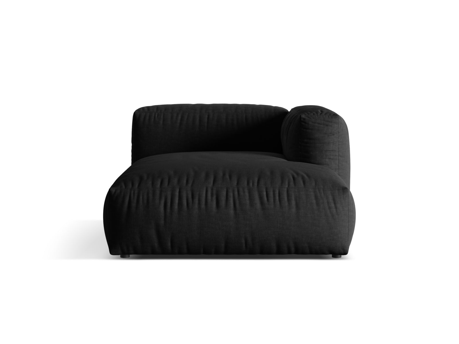 Martina Sofa Chaise Lounge rechts 1 Sitz in Black-Boston präsentiert im Onlineshop von KAQTU Design AG. L-Sofa rechts ist von Micadoni