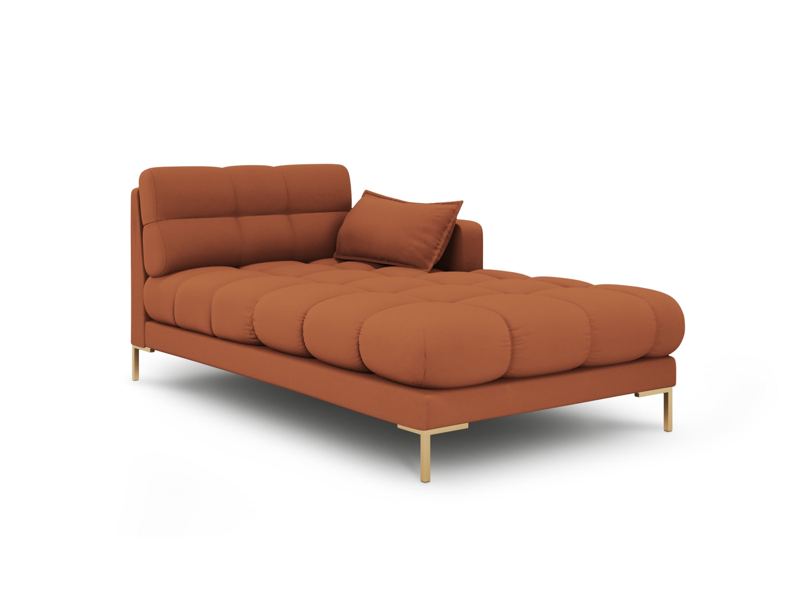 Mamaia Sofa Chaise Lounge rechts 1 Sitz in Brick/Gold präsentiert im Onlineshop von KAQTU Design AG. L-Sofa rechts ist von Micadoni