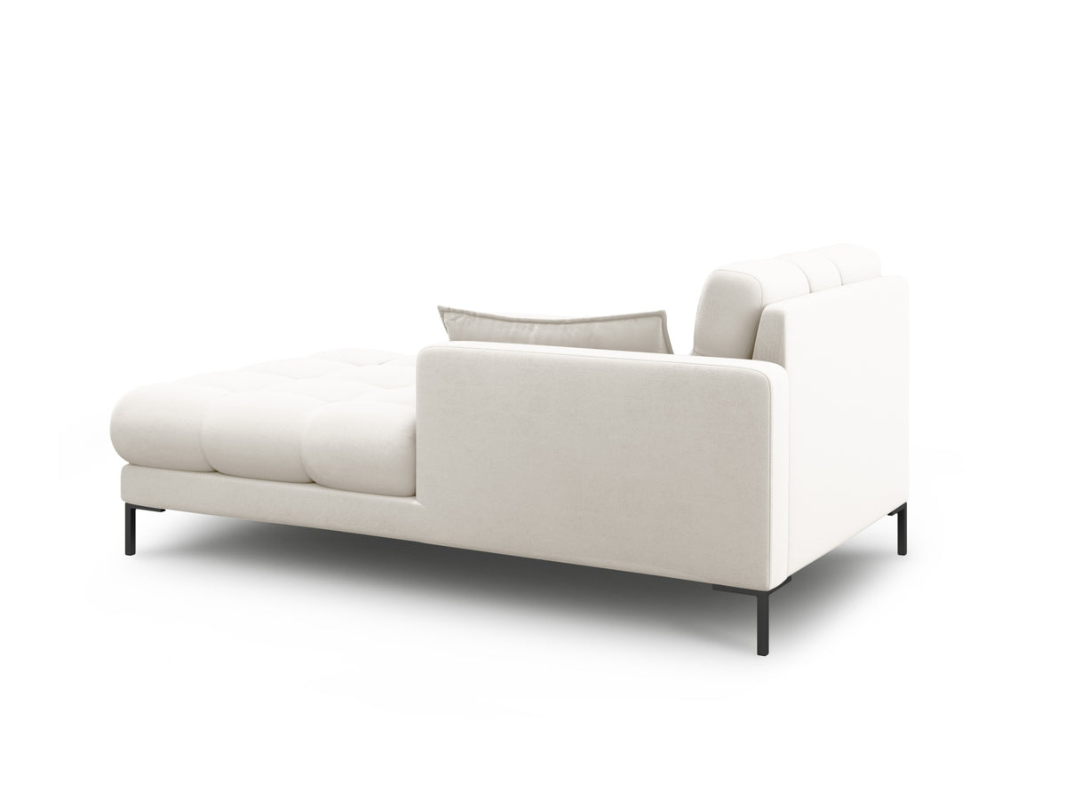 Mamaia Sofa Chaise Lounge rechts 1 Sitz in Light Beige/Schwarz-Neve präsentiert im Onlineshop von KAQTU Design AG. L-Sofa rechts ist von Micadoni