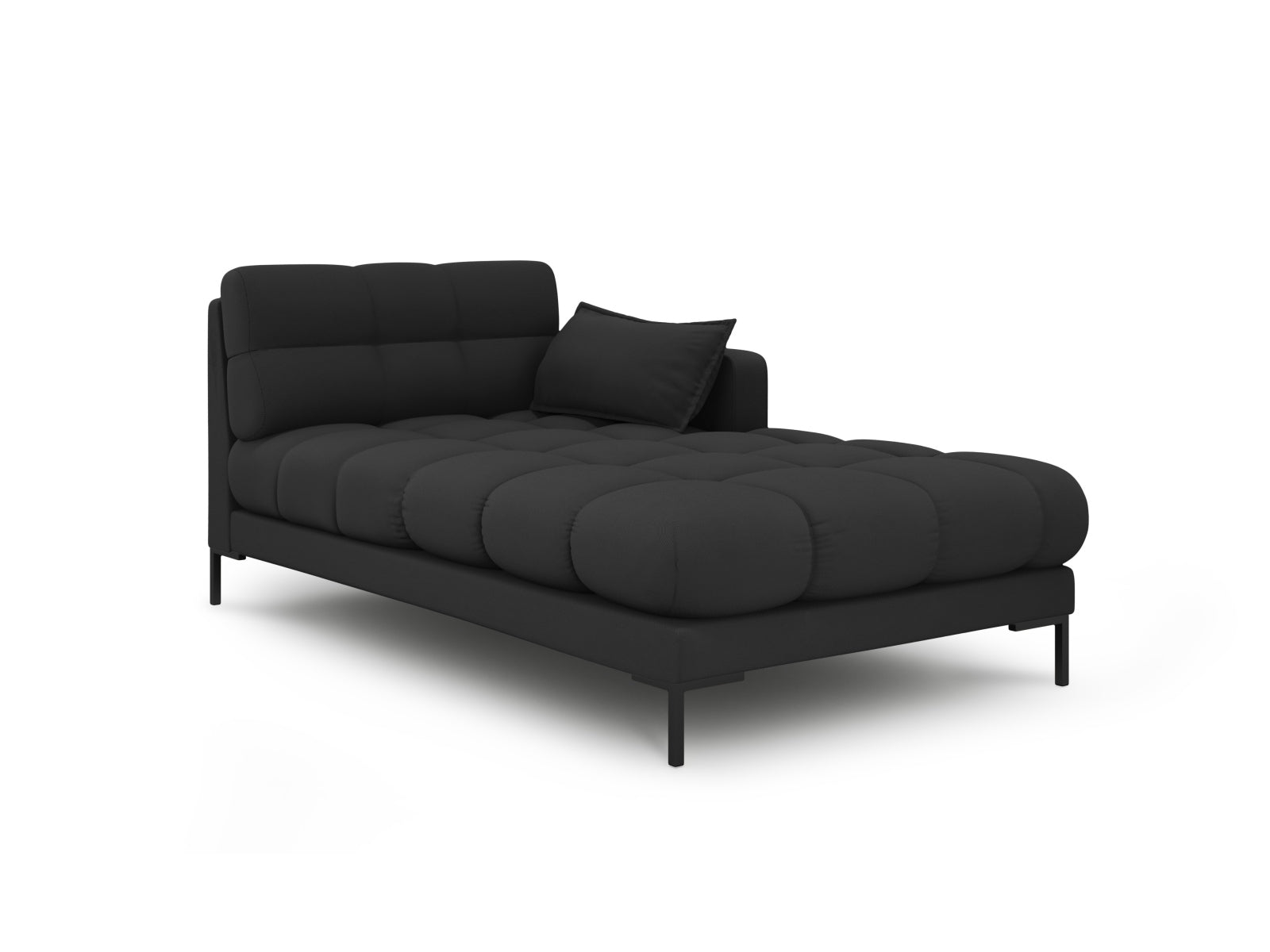Mamaia Sofa Chaise Lounge rechts 1 Sitz in Dark Grey/Schwarz präsentiert im Onlineshop von KAQTU Design AG. L-Sofa rechts ist von Micadoni
