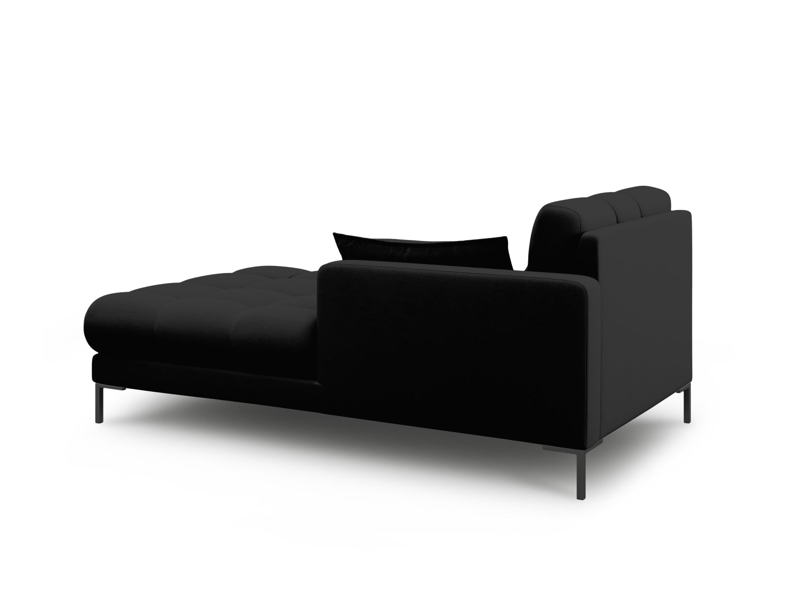Elegantes Mamaia Sofa Chaise Lounge in Schwarz, ideal für stilvolle Wohnräume. Komfortabler 1-Sitzer von Micadoni, perfekt für entspannte Momente.