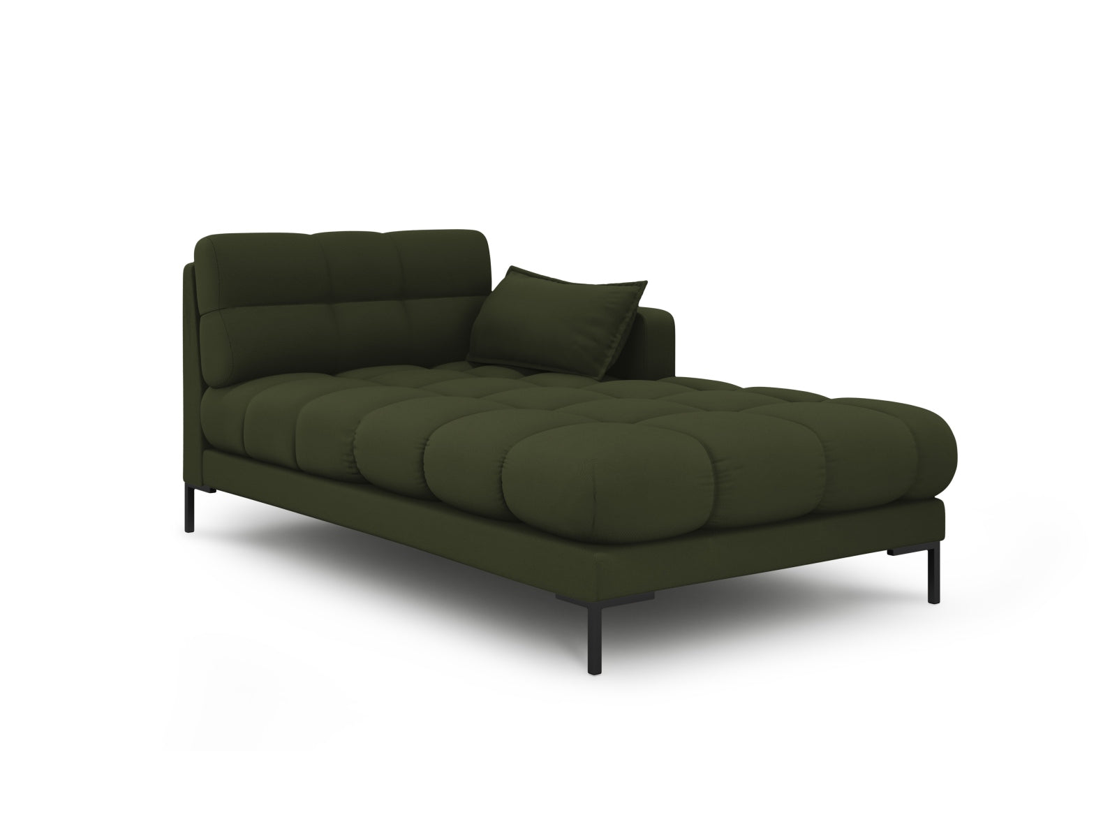 Mamaia Sofa Chaise Lounge rechts 1 Sitz in Green/Schwarz präsentiert im Onlineshop von KAQTU Design AG. L-Sofa rechts ist von Micadoni