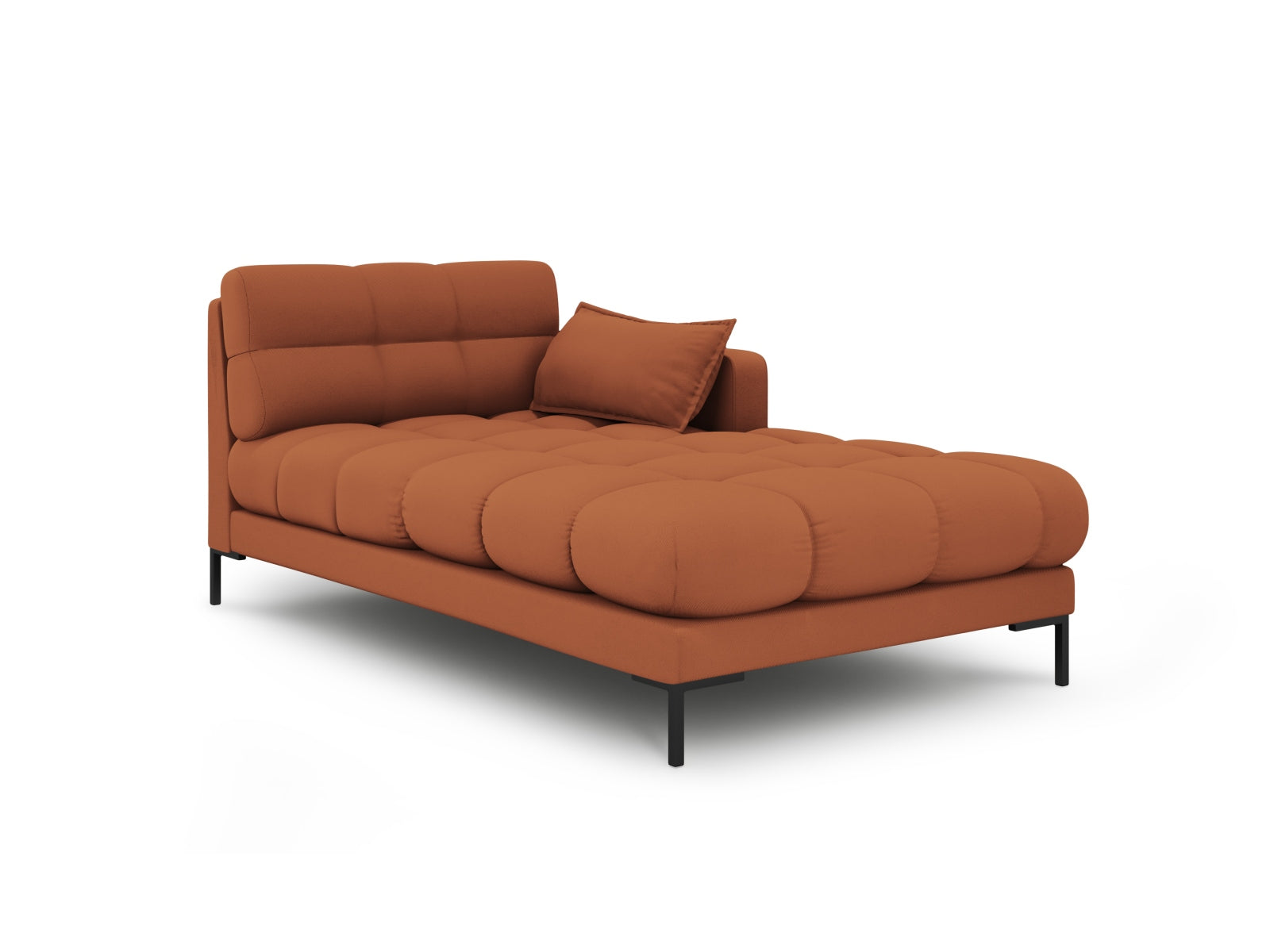 Mamaia Sofa Chaise Lounge rechts 1 Sitz in Brick/Schwarz-Neve präsentiert im Onlineshop von KAQTU Design AG. L-Sofa rechts ist von Micadoni