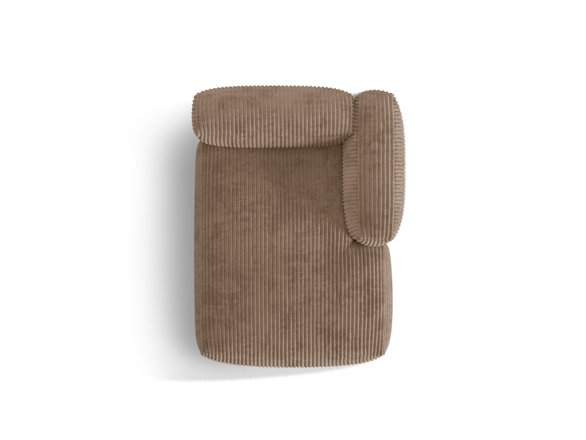 Martina Sofa Chaise Lounge rechts 1 Sitz in Acorn-Tilia präsentiert im Onlineshop von KAQTU Design AG. L-Sofa rechts ist von Micadoni
