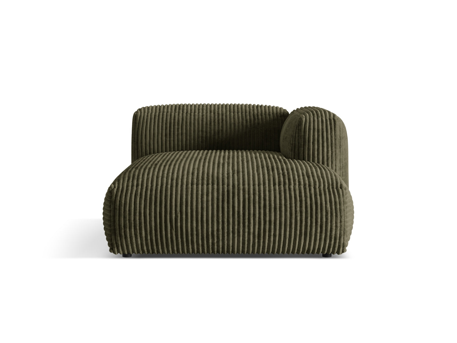 Martina Sofa Chaise Lounge rechts 1 Sitz in Moss Green-Tilia präsentiert im Onlineshop von KAQTU Design AG. L-Sofa rechts ist von Micadoni